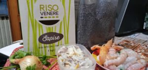 Ingredienti per il risotto di Venere Sapise