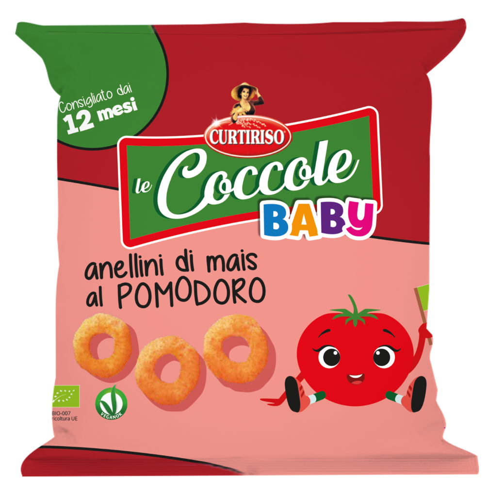 Coccole Curtiriso: anellini di mais al pomodoro